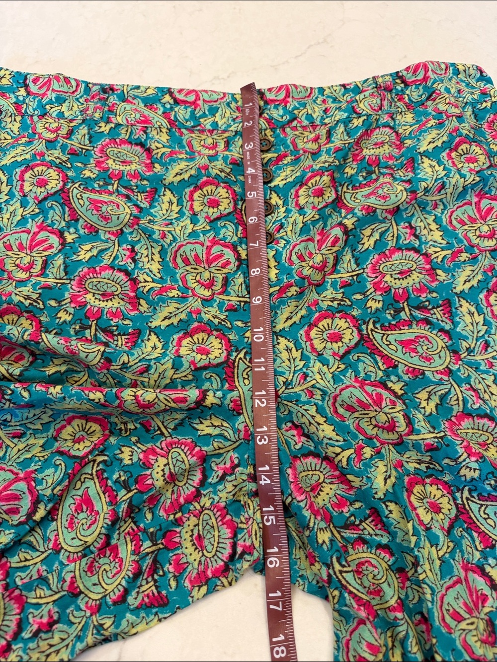 Sundance Boho Cotton Floral Wide-Leg Women’s Pants Size XL - Picture 9 of 10